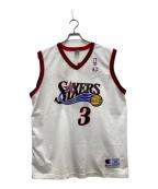 Championチャンピオン）の古着「バスケットボールシャツ」｜ホワイト