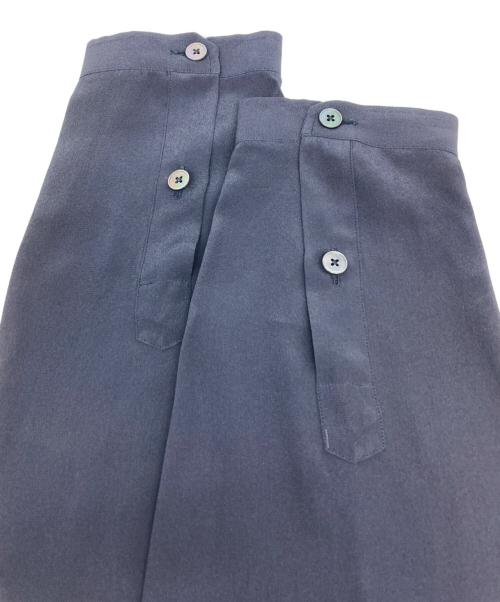 ERMENEGILDO ZEGNA（エルメネジルド・ゼニア）ERMENEGILDO ZEGNA (エルメネジルド・ゼニア) スキッパーシルクシャツ ネイビー サイズ:44の古着・服飾アイテム