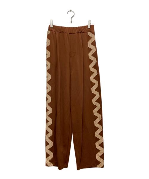 HeRIN.CYE（ヘリンドットサイ）HeRIN.CYE (ヘリンドットサイ) Side line cut pants/サイドラインカットパンツ ブラウン サイズ:36の古着・服飾アイテム
