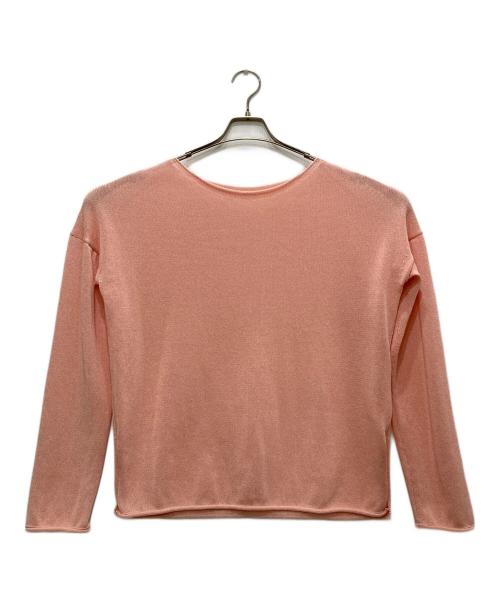HER.（ハー）HER. (ハー) ペーパー混ニットプルオーバー ピンク サイズ:Ｆの古着・服飾アイテム