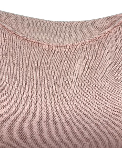 HER.（ハー）HER. (ハー) ペーパー混ニットプルオーバー ピンク サイズ:Ｆの古着・服飾アイテム