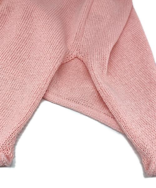 HER.（ハー）HER. (ハー) ペーパー混ニットプルオーバー ピンク サイズ:Ｆの古着・服飾アイテム