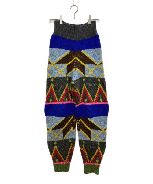 nagonstans（ナゴンスタンス）nagonstans (ナゴンスタンス) Native Jacquard Pants/ネイティブ ジャガード パンツ マルチカラー サイズ:SMALLの古着・服飾アイテム