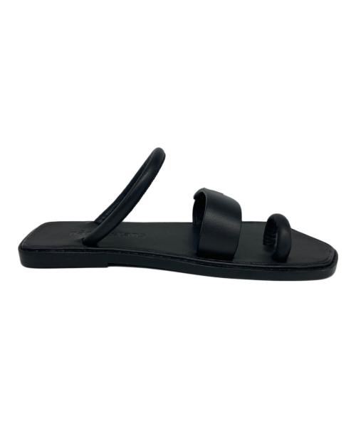 nagonstans（ナゴンスタンス）nagonstans (ナゴンスタンス) フラットサンダル ブラック サイズ:23の古着・服飾アイテム