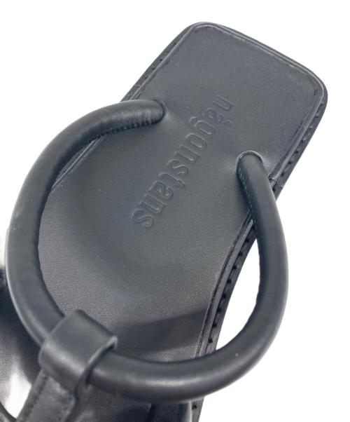 nagonstans（ナゴンスタンス）nagonstans (ナゴンスタンス) フラットサンダル ブラック サイズ:23の古着・服飾アイテム