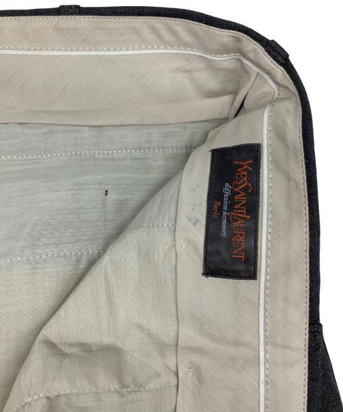 Yves Saint Laurent（イヴサンローラン）Yves Saint Laurent (イヴサンローラン) スラックス ブラウン サイズ:86の古着・服飾アイテム