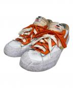 NIKE×sacaiナイキ×サカイ）の古着「BLAZER LOW/ブレザー ロー」｜ホワイト×オレンジ