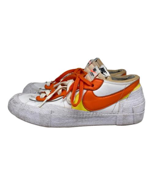 NIKE（ナイキ）NIKE (ナイキ) sacai (サカイ) BLAZER LOW/ブレザー ロー ホワイト×オレンジ サイズ:cm26.5の古着・服飾アイテム
