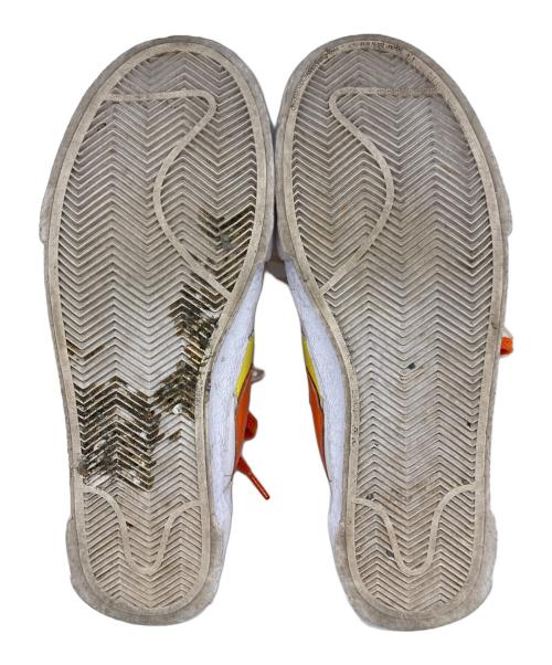 NIKE（ナイキ）NIKE (ナイキ) sacai (サカイ) BLAZER LOW/ブレザー ロー ホワイト×オレンジ サイズ:cm26.5の古着・服飾アイテム