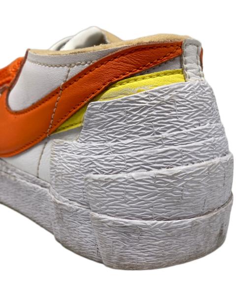 NIKE（ナイキ）NIKE (ナイキ) sacai (サカイ) BLAZER LOW/ブレザー ロー ホワイト×オレンジ サイズ:cm26.5の古着・服飾アイテム