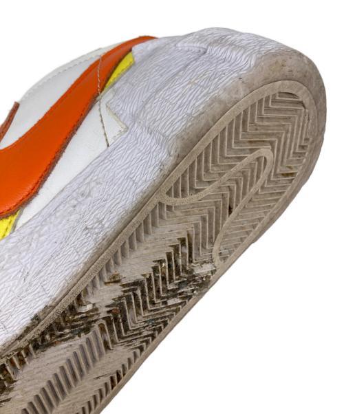 NIKE（ナイキ）NIKE (ナイキ) sacai (サカイ) BLAZER LOW/ブレザー ロー ホワイト×オレンジ サイズ:cm26.5の古着・服飾アイテム