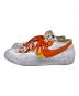 NIKE (ナイキ) sacai (サカイ) BLAZER LOW/ブレザー ロー ホワイト×オレンジ サイズ:cm26.5：4500円