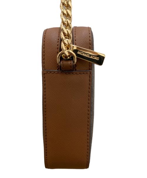 MICHAEL KORS（マイケル・コース）MICHAEL KORS (マイケルコース) ショルダーバッグ ブラウンの古着・服飾アイテム