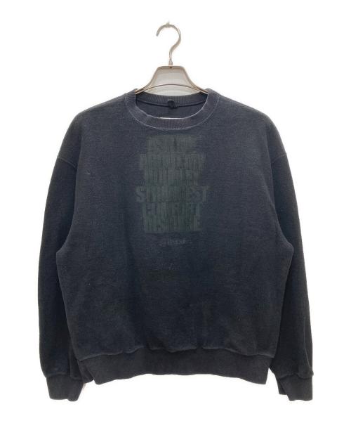 doublet（ダブレット）doublet (ダブレット) DISGUISE EMBROIDERY SWEAT SHIRT ブラック サイズ:SMALLの古着・服飾アイテム