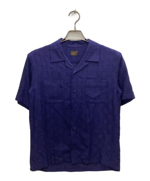 TENDERLOIN（テンダーロイン）TENDERLOIN (テンダーロイン) オープンカラーシャツ パープル サイズ:XSの古着・服飾アイテム