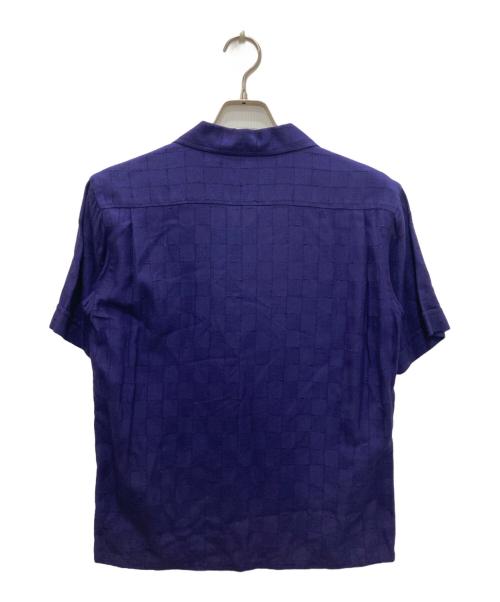 TENDERLOIN（テンダーロイン）TENDERLOIN (テンダーロイン) オープンカラーシャツ パープル サイズ:XSの古着・服飾アイテム
