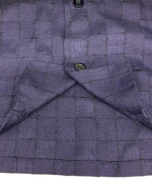 TENDERLOIN（テンダーロイン）TENDERLOIN (テンダーロイン) オープンカラーシャツ パープル サイズ:XSの古着・服飾アイテム