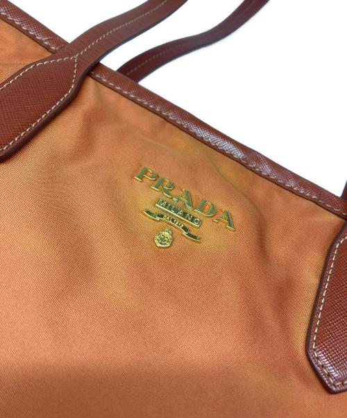 PRADA（プラダ）PRADA (プラダ) トートバッグ オレンジの古着・服飾アイテム