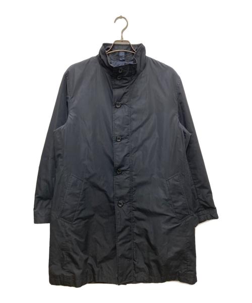 Aquascutum（アクアスキュータム）Aquascutum (アクアスキュータム) スタンドカラーハーフコート ブラック サイズ:40の古着・服飾アイテム