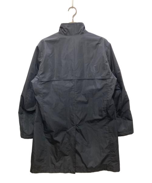 Aquascutum（アクアスキュータム）Aquascutum (アクアスキュータム) スタンドカラーハーフコート ブラック サイズ:40の古着・服飾アイテム