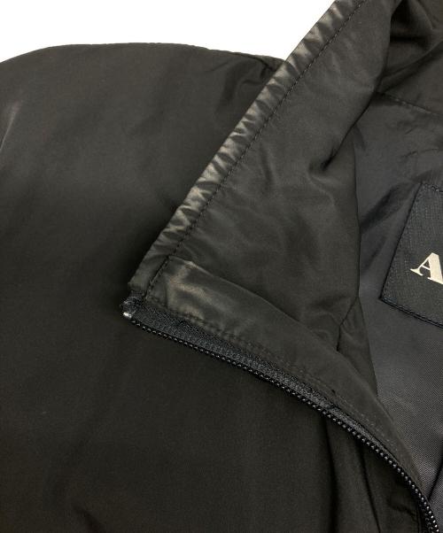 Aquascutum（アクアスキュータム）Aquascutum (アクアスキュータム) スタンドカラーハーフコート ブラック サイズ:40の古着・服飾アイテム