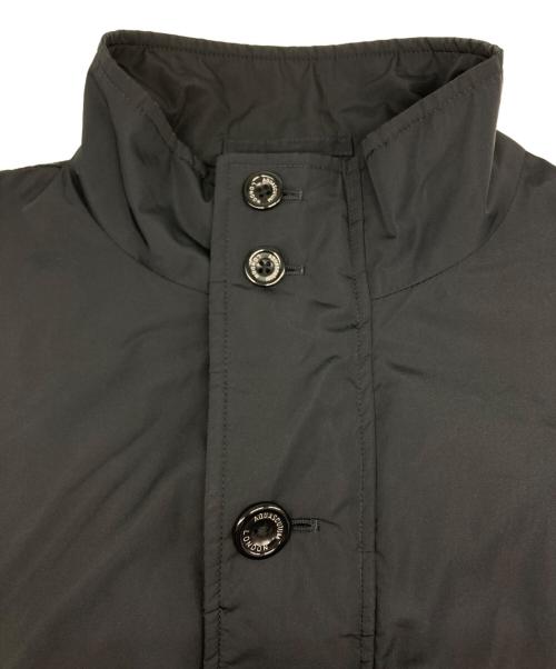 Aquascutum（アクアスキュータム）Aquascutum (アクアスキュータム) スタンドカラーハーフコート ブラック サイズ:40の古着・服飾アイテム