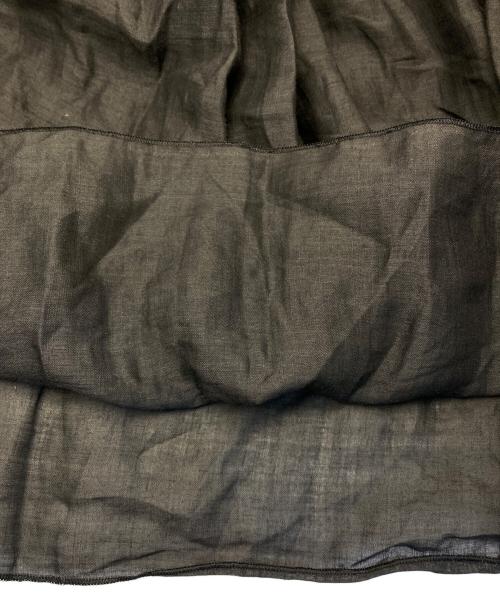 SACRA（サクラ）SACRA (サクラ) ラミーローンダブルギャザーイージースカート ブラック サイズ:36の古着・服飾アイテム