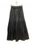 SACRA (サクラ) ラミーローンダブルギャザーイージースカート ブラック サイズ:36：5000円