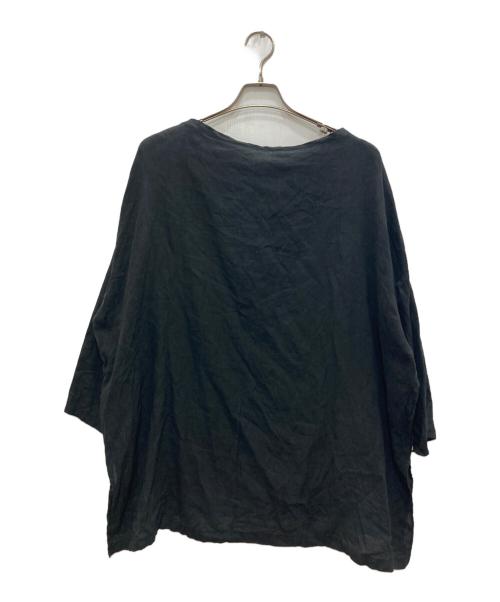 journal standard luxe（ジャーナルスタンダード ラックス）JOURNAL STANDARD LUXE (ジャーナルスタンダード ラックス) エアリネン Plain-ブラウス ブラック サイズ:Freeの古着・服飾アイテム
