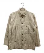 ISSEY MIYAKE MENイッセイミヤケメン）の古着「「GIFT」絞り染めシャツ」｜アイボリー