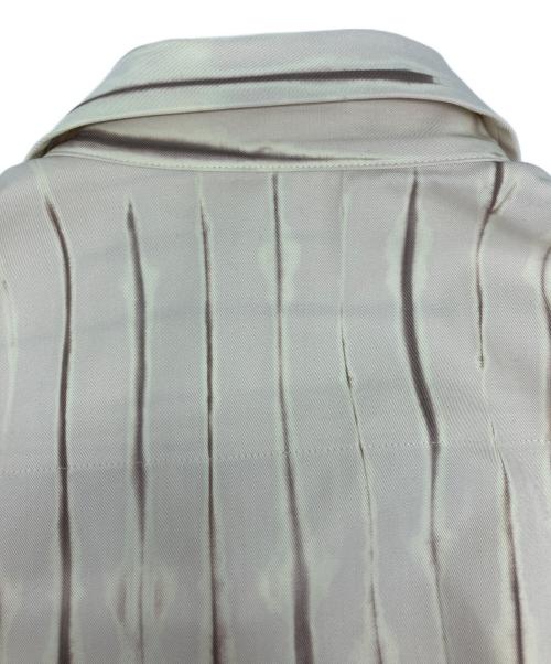 ISSEY MIYAKE MEN（イッセイミヤケメン）ISSEY MIYAKE MEN (イッセイミヤケメン) 「GIFT」絞り染めシャツ アイボリー サイズ:2の古着・服飾アイテム