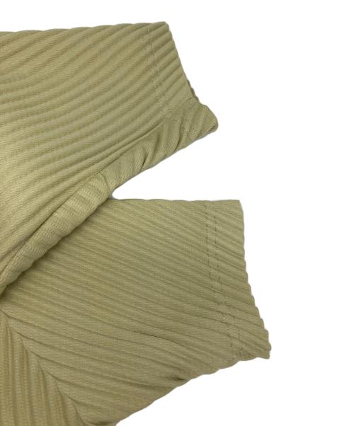 HOMME PLISSE ISSEY MIYAKE（オム プリッセ イッセイ ミヤケ）HOMME PLISSE ISSEY MIYAKE (オム プリッセ イッセイ ミヤケ) MONTHLY COLOR JANUARY ドルマンスリーブプリーツカットソー グリーン サイズ:2の古着・服飾アイテム