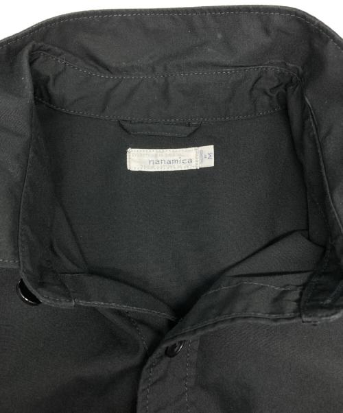 nanamica（ナナミカ）nanamica (ナナミカ) Utility Light Wind Shirt/ユーティリティ ライト ワイド シャツ ブラック サイズ:Ⅿの古着・服飾アイテム
