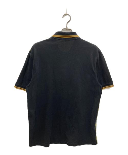 FRED PERRY（フレッドペリー）FRED PERRY (フレッドペリー) A BATHING APE (ア ベイシング エイプ) ポロシャツ ブラック×カーキ サイズ:XLの古着・服飾アイテム
