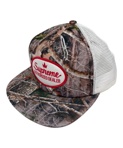 SUPREME（シュプリーム）SUPREME (シュプリーム) Authorized Mesh Back 5-panel Camo キャップ／オーソライズド　メッシュ　バック　5パネル　カモ　キャップ カーキ×ホワイトの古着・服飾アイテム