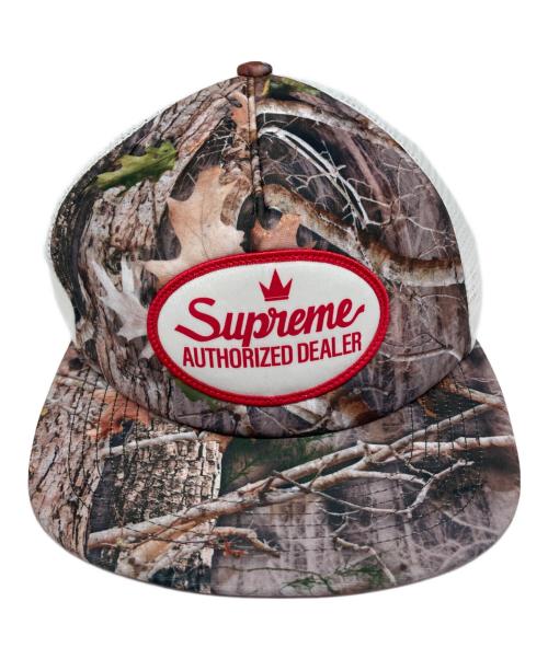 SUPREME（シュプリーム）SUPREME (シュプリーム) Authorized Mesh Back 5-panel Camo キャップ／オーソライズド　メッシュ　バック　5パネル　カモ　キャップ カーキ×ホワイトの古着・服飾アイテム