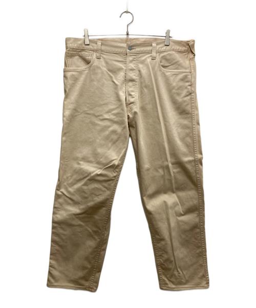 EVISU（エヴィス）EVISU (エヴィス) SATIN STRETCH チノパン ベージュ サイズ:40の古着・服飾アイテム