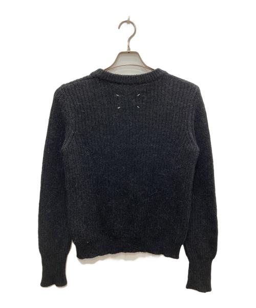 Maison Margiela（メゾンマルジェラ）Maison Margiela (メゾンマルジェラ) アルパカブレンドクルーネックニット ブラック サイズ:Sの古着・服飾アイテム