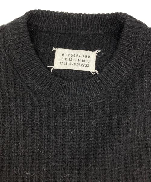Maison Margiela（メゾンマルジェラ）Maison Margiela (メゾンマルジェラ) アルパカブレンドクルーネックニット ブラック サイズ:Sの古着・服飾アイテム