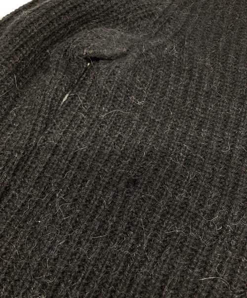 Maison Margiela（メゾンマルジェラ）Maison Margiela (メゾンマルジェラ) アルパカブレンドクルーネックニット ブラック サイズ:Sの古着・服飾アイテム