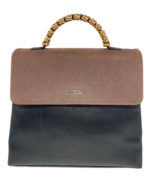 LOEWE（ロエベ）LOEWE (ロエベ) ベラスケスレザーハンドバッグ ブラックの古着・服飾アイテム