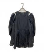 LE PHILル フィル）の古着「シアージャガードブラウス」｜ブラック