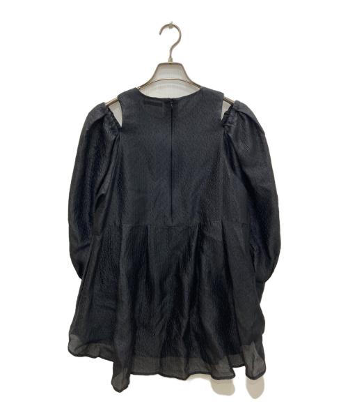 LE PHIL（ル フィル）LE PHIL (ル フィル) シアージャガードブラウス ブラック サイズ:Freeの古着・服飾アイテム