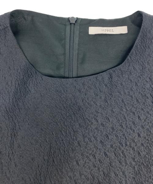 LE PHIL（ル フィル）LE PHIL (ル フィル) シアージャガードブラウス ブラック サイズ:Freeの古着・服飾アイテム