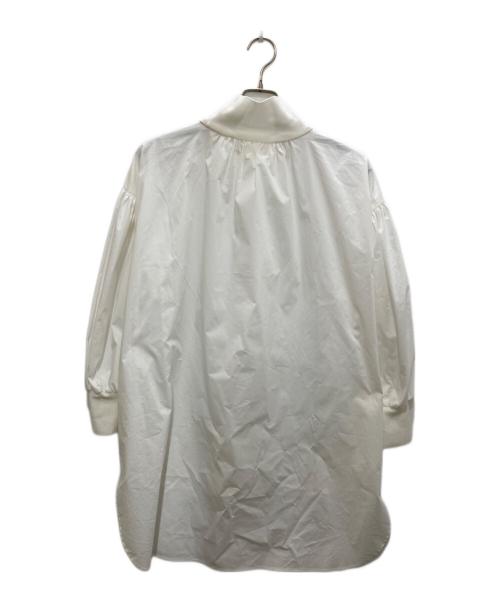 LE PHIL（ル フィル）LE PHIL (ル フィル) ストレッチブロードブラウス ホワイト サイズ:Freeの古着・服飾アイテム