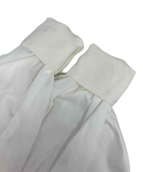 LE PHIL（ル フィル）LE PHIL (ル フィル) ストレッチブロードブラウス ホワイト サイズ:Freeの古着・服飾アイテム