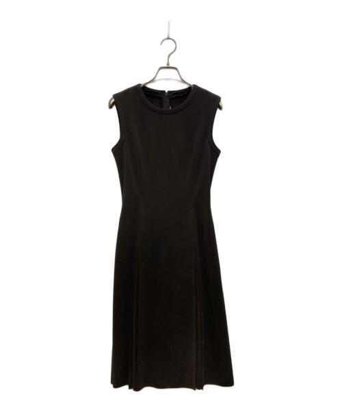 FOXEY NEWYORK（フォクシーニューヨーク）FOXEY NEWYORK (フォクシーニューヨーク) ノースリーブワンピース ブラック サイズ:40の古着・服飾アイテム
