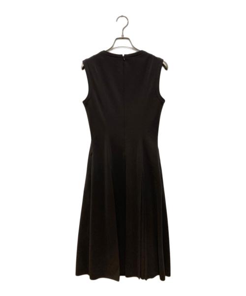 FOXEY NEWYORK（フォクシーニューヨーク）FOXEY NEWYORK (フォクシーニューヨーク) ノースリーブワンピース ブラック サイズ:40の古着・服飾アイテム