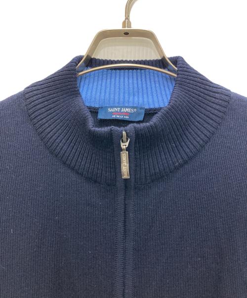 SAINT JAMES（セントジェームス）SAINT JAMES (セントジェームス) ドライバーズニット ネイビー サイズ:Lの古着・服飾アイテム