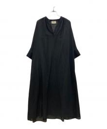 UNITED ARROWS TOKYO（ユナイテッドアローズトウキョウ）の古着「ASAMI ドルマン スキッパー ワンピース」｜ブラック